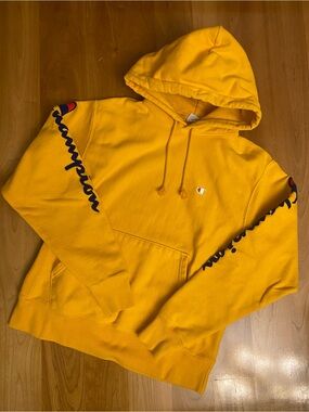 Champion Vintage Hoodie - Yellow Reverse Weave